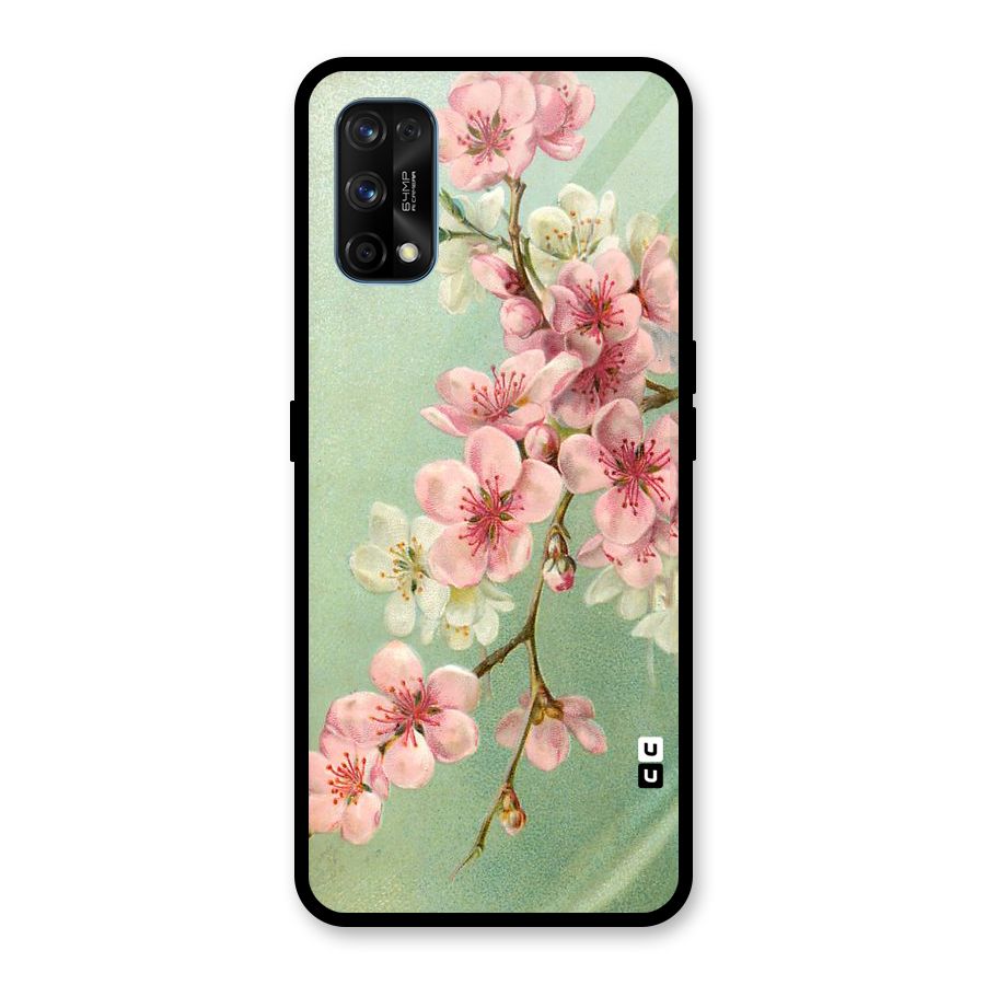 Blossom Cherry Design Glass Back Case for Realme 7 Pro