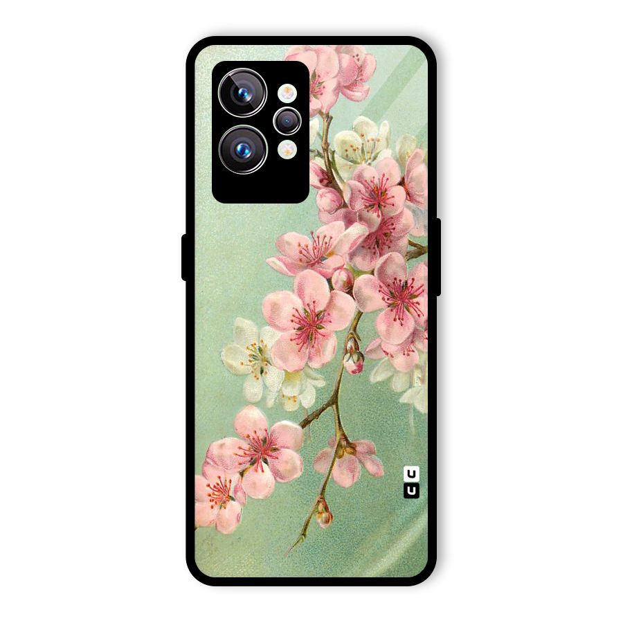 Blossom Cherry Design Glass Back Case for Realme GT2 Pro