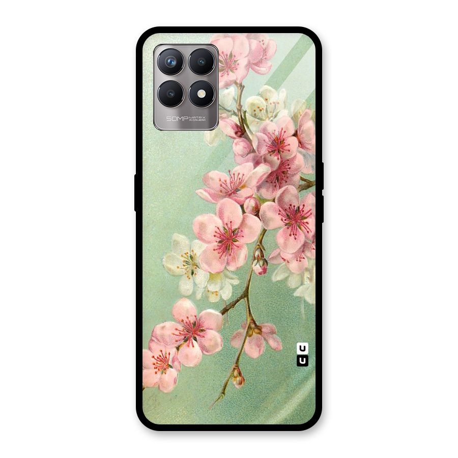 Blossom Cherry Design Glass Back Case for Realme Narzo 50