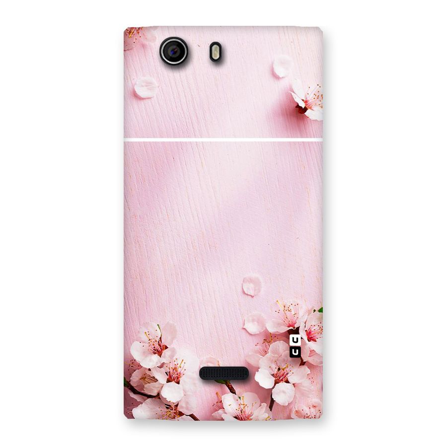 Blossom Frame Pink Back Case for Canvas Nitro 2 E311