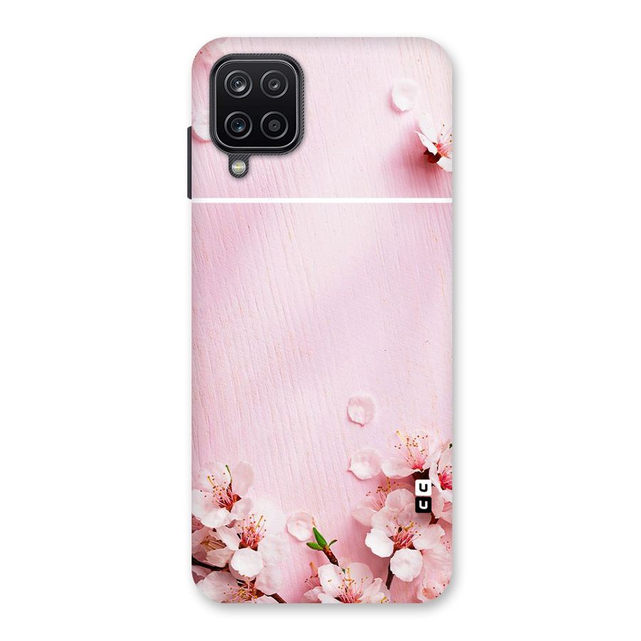 Blossom Frame Pink Back Case for Galaxy A12