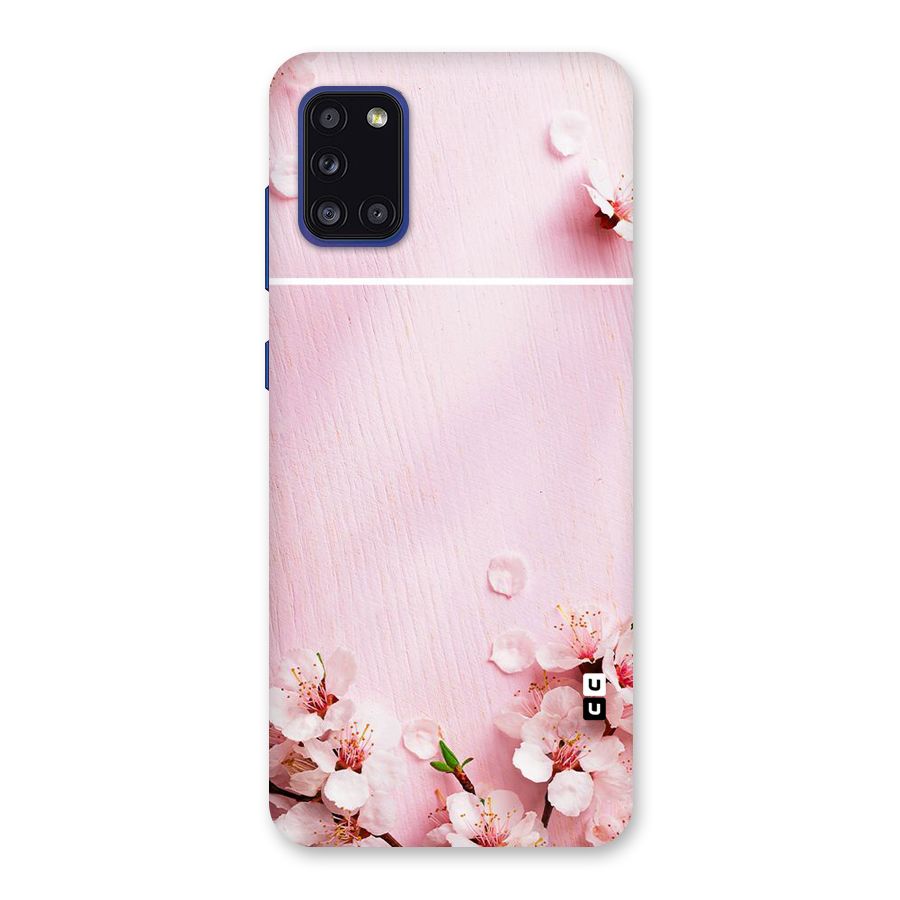 Blossom Frame Pink Back Case for Galaxy A31