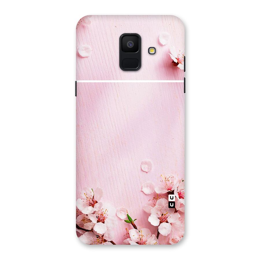 Blossom Frame Pink Back Case for Galaxy A6 (2018)