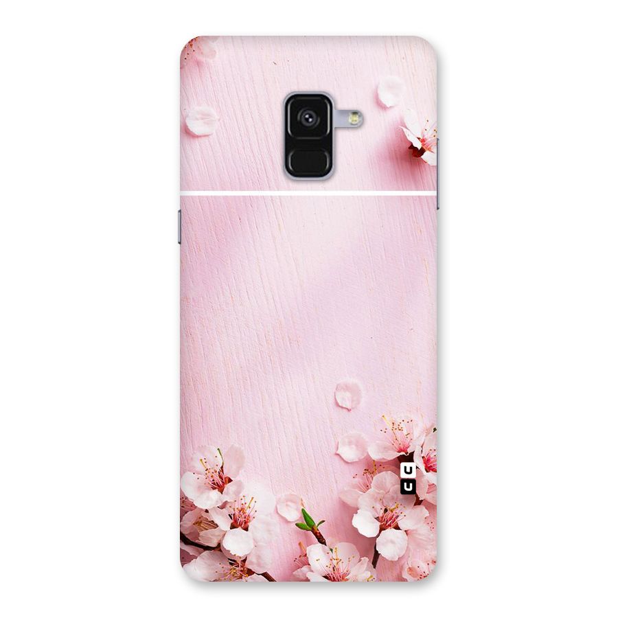 Blossom Frame Pink Back Case for Galaxy A8 Plus