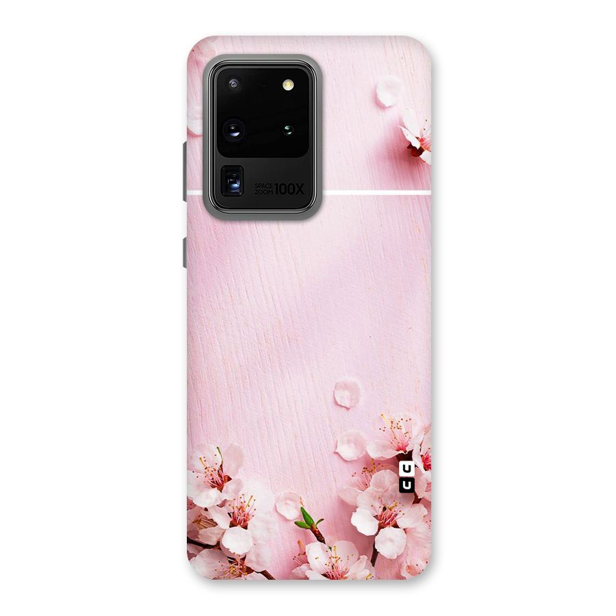 Blossom Frame Pink Back Case for Galaxy S20 Ultra