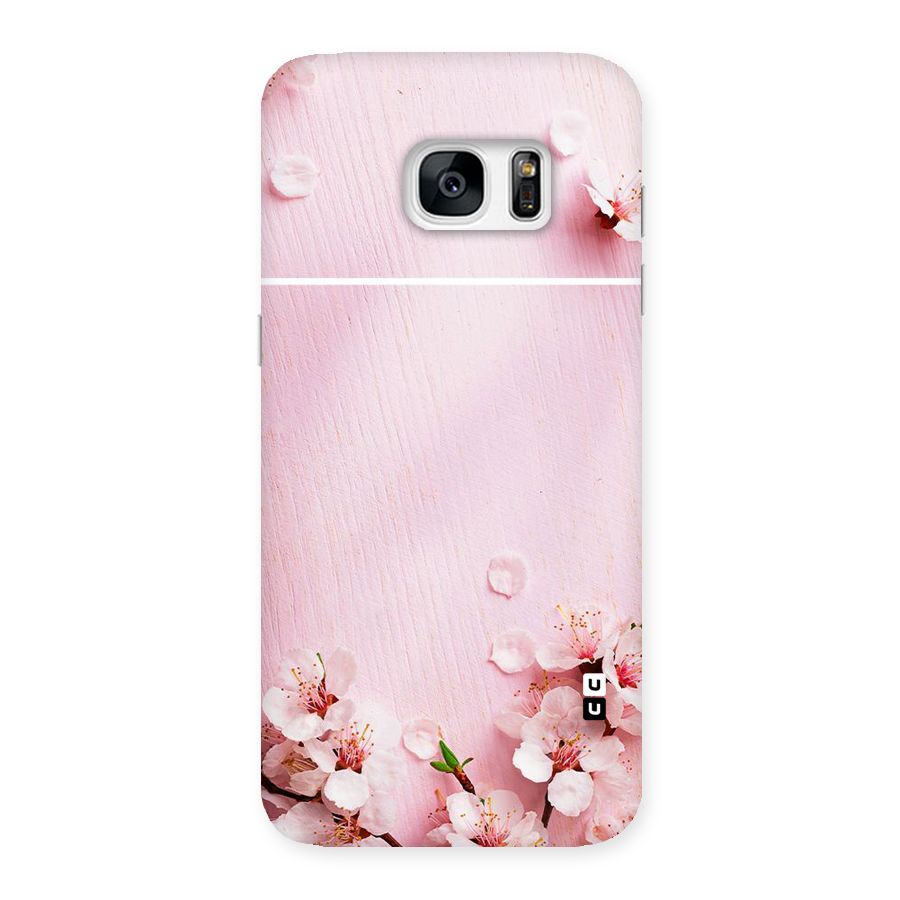 Blossom Frame Pink Back Case for Galaxy S7 Edge