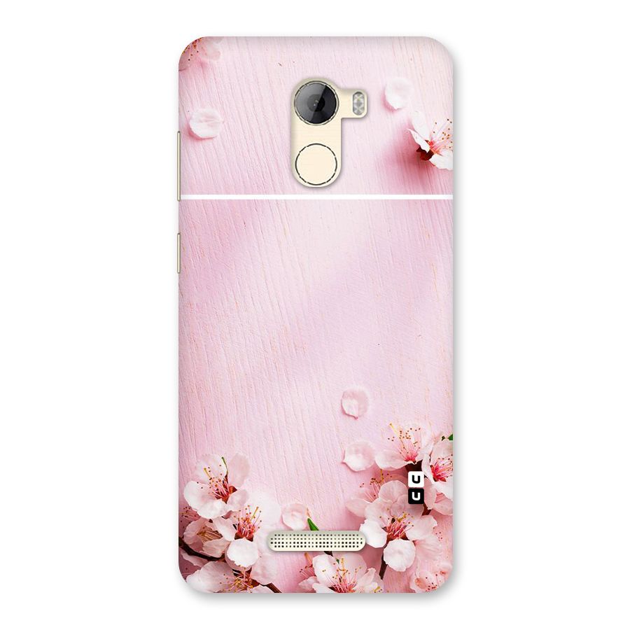 Blossom Frame Pink Back Case for Gionee A1 LIte