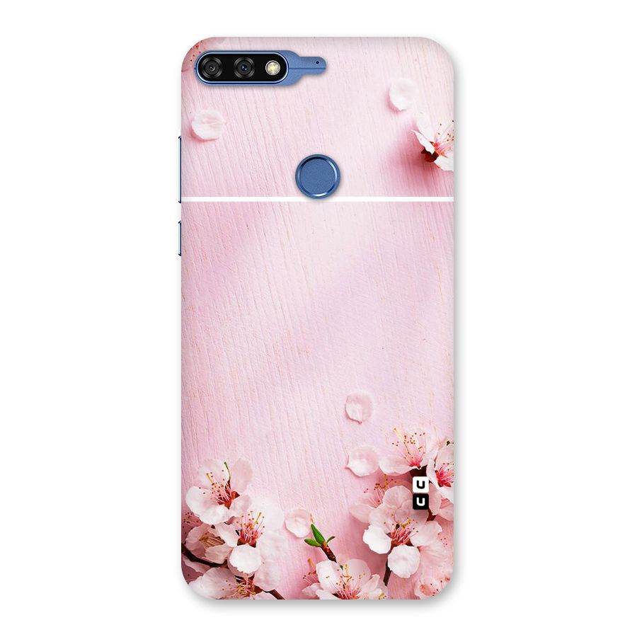 Blossom Frame Pink Back Case for Honor 7C