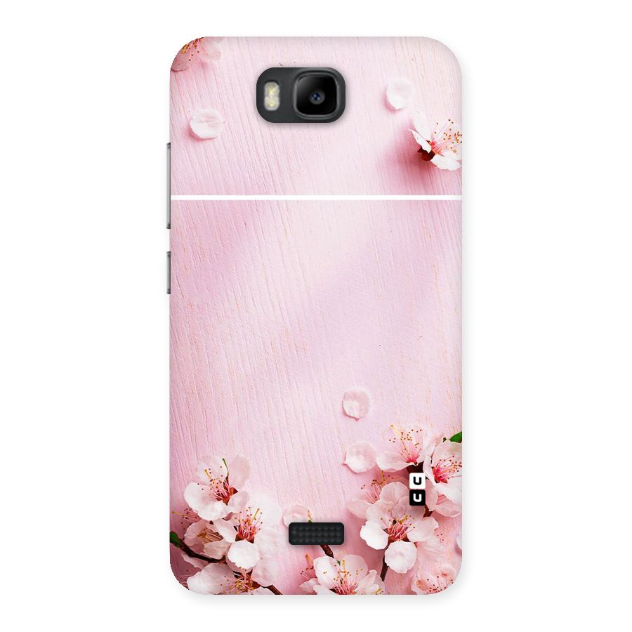 Blossom Frame Pink Back Case for Honor Bee