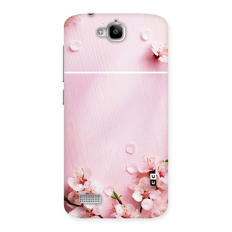 Blossom Frame Pink Back Case for Honor Holly