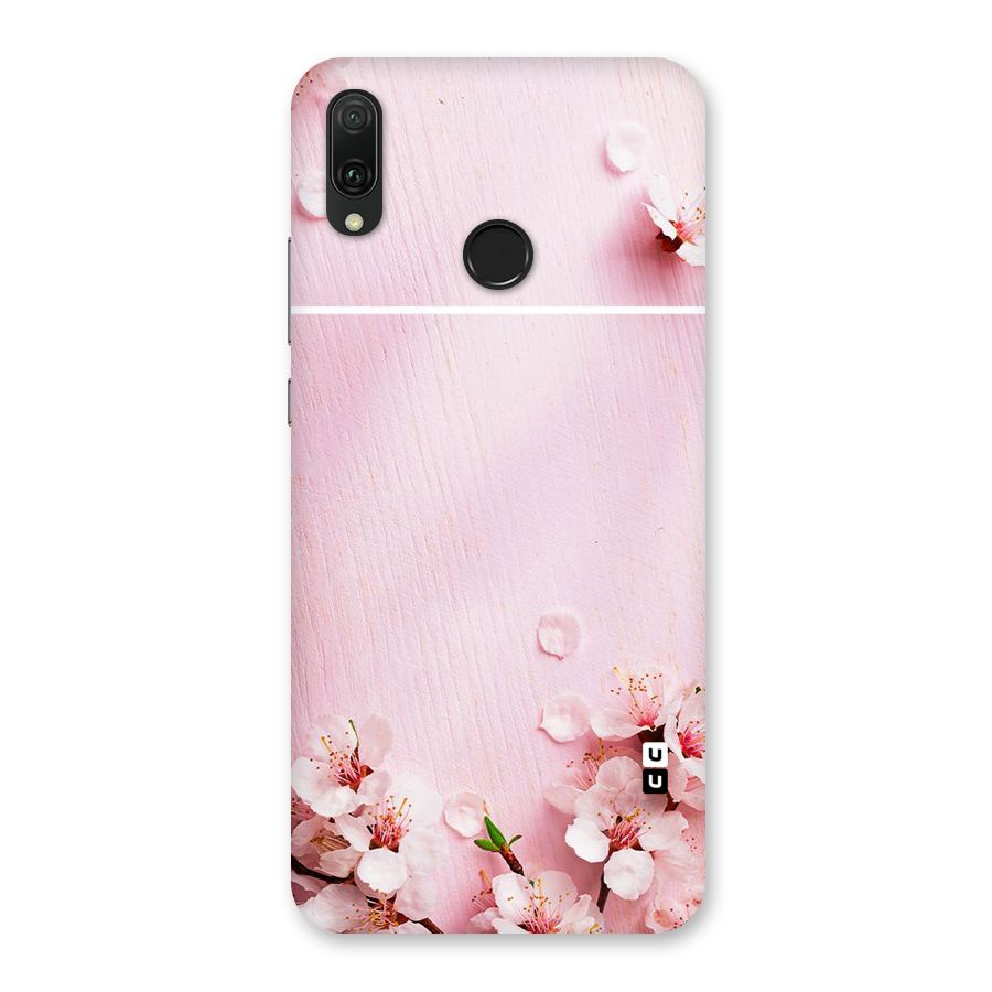 Blossom Frame Pink Back Case for Huawei Y9 (2019)