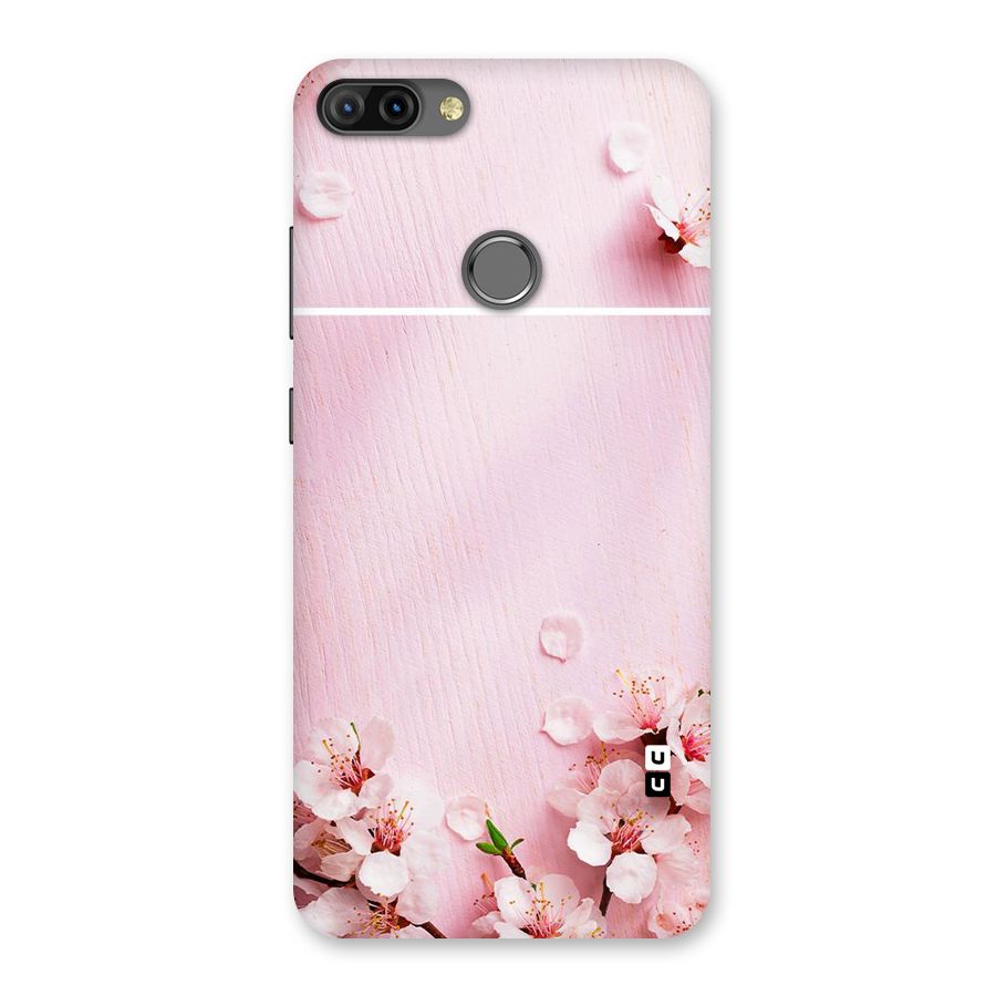Blossom Frame Pink Back Case for Infinix Hot 6 Pro