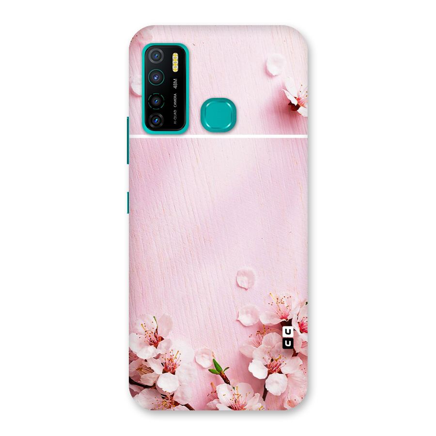 Blossom Frame Pink Back Case for Infinix Hot 9 Pro