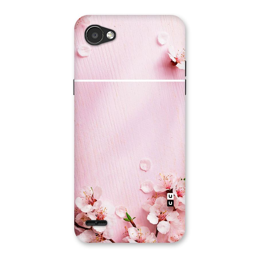 Blossom Frame Pink Back Case for LG Q6
