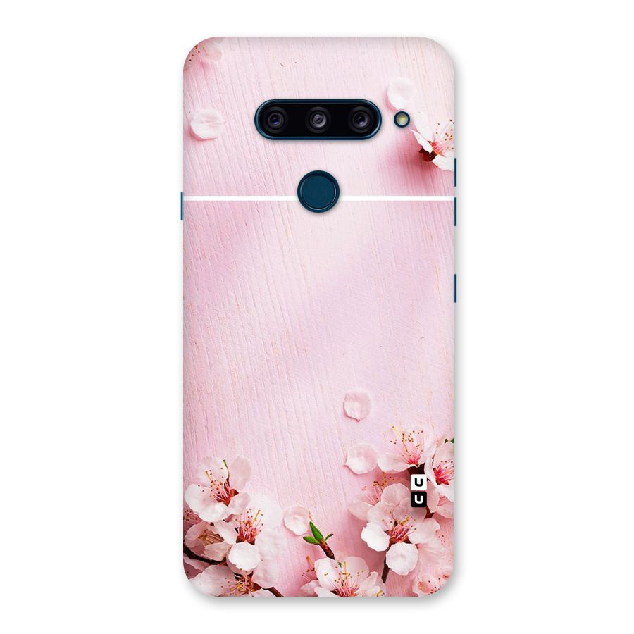 Blossom Frame Pink Back Case for LG  V40 ThinQ