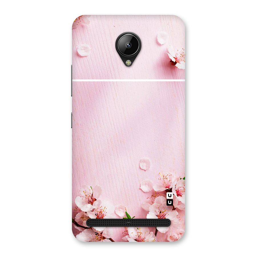 Blossom Frame Pink Back Case for Lenovo C2