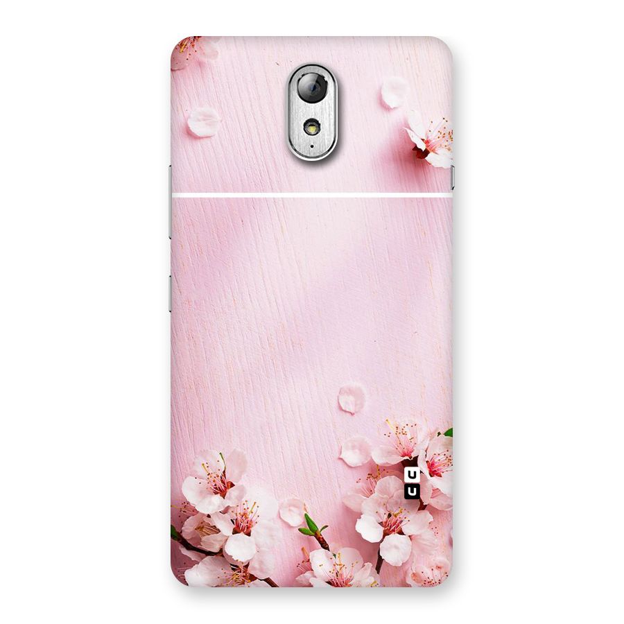 Blossom Frame Pink Back Case for Lenovo Vibe P1M