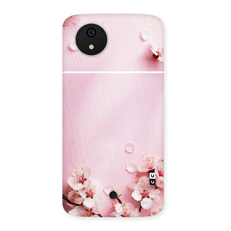 Blossom Frame Pink Back Case for Micromax Canvas A1