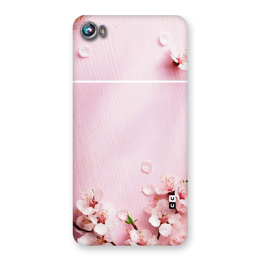 Blossom Frame Pink Back Case for Micromax Canvas Fire 4 A107