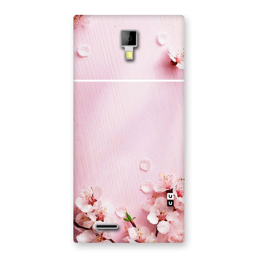 Blossom Frame Pink Back Case for Micromax Canvas Xpress A99