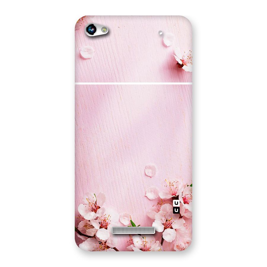 Blossom Frame Pink Back Case for Micromax Hue 2