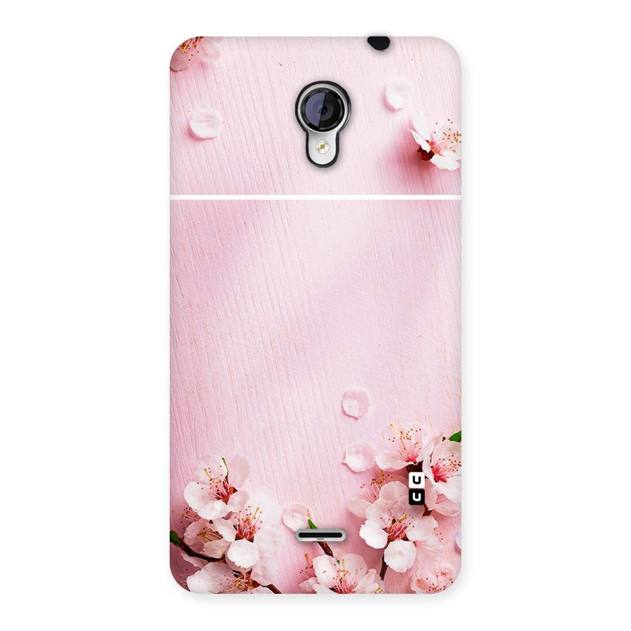 Blossom Frame Pink Back Case for Micromax Unite 2 A106