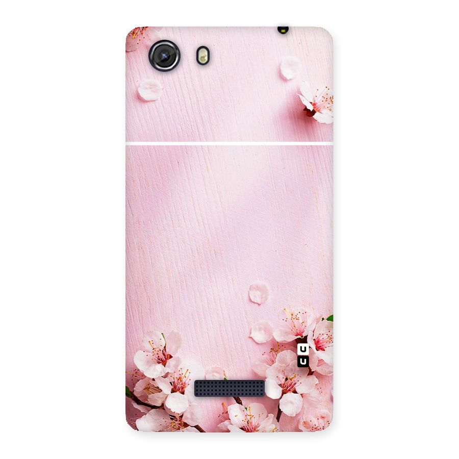 Blossom Frame Pink Back Case for Micromax Unite 3