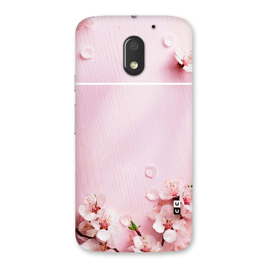 Blossom Frame Pink Back Case for Moto E3 Power