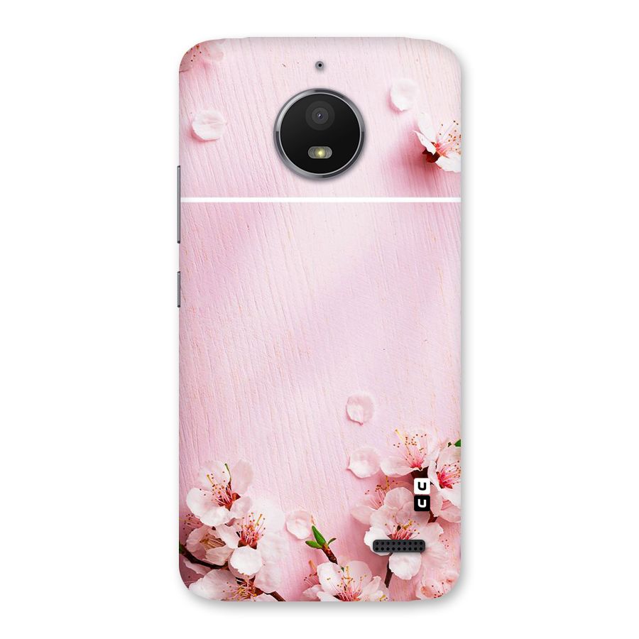 Blossom Frame Pink Back Case for Moto E4