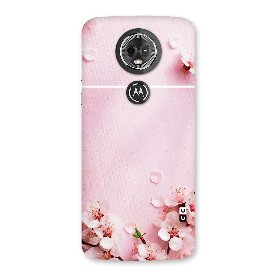 Blossom Frame Pink Back Case for Moto E5 Plus