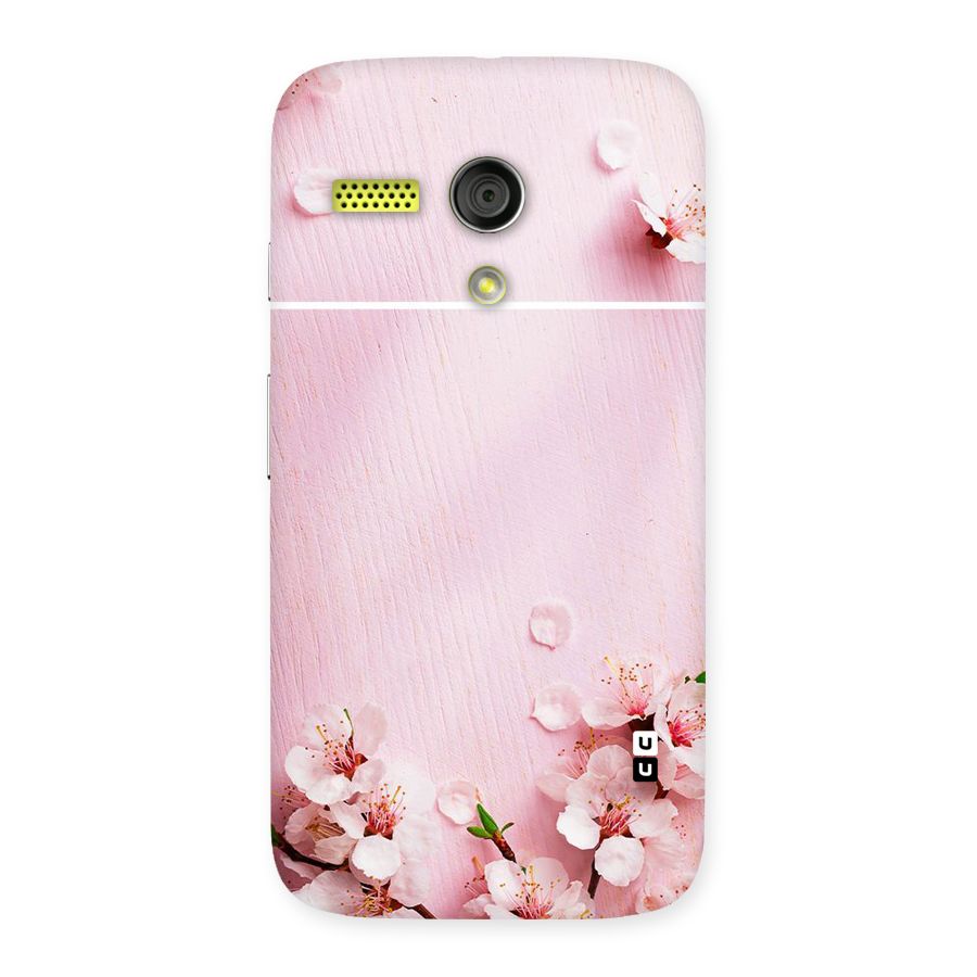 Blossom Frame Pink Back Case for Moto G