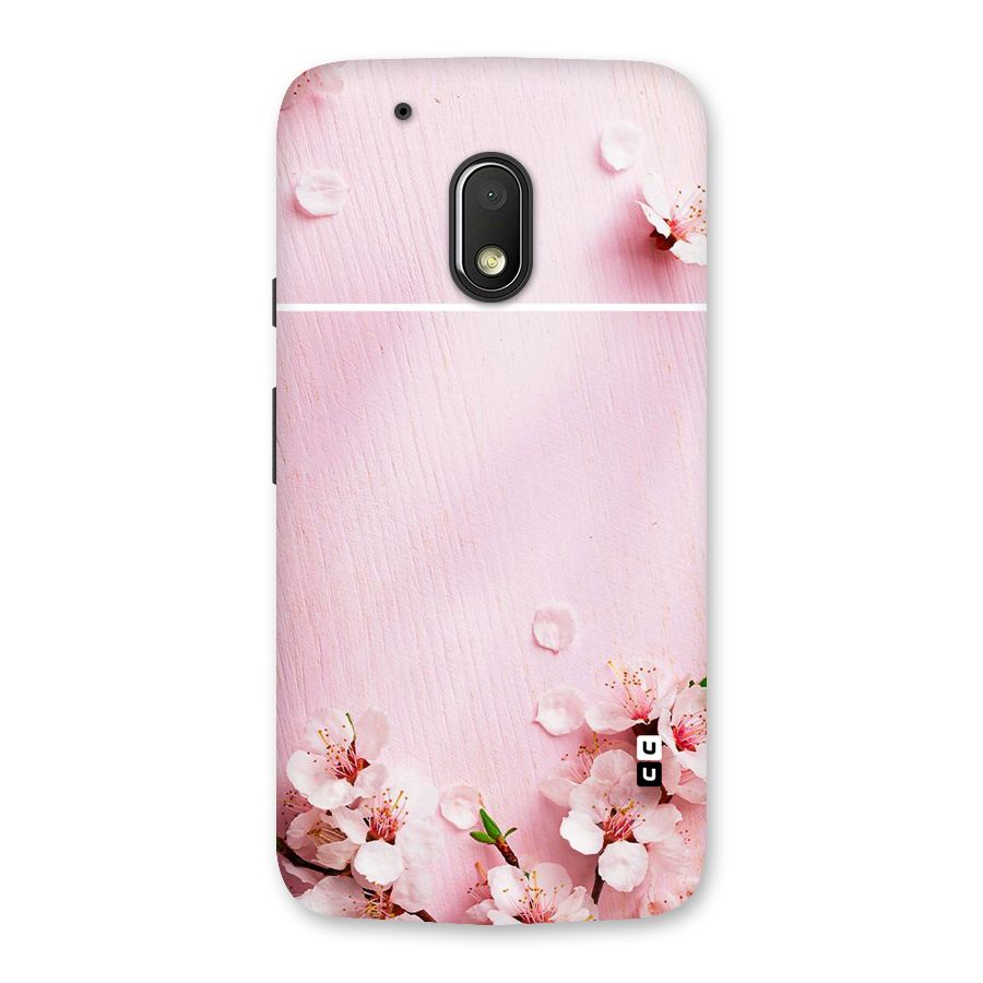 Blossom Frame Pink Back Case for Moto G4 Play