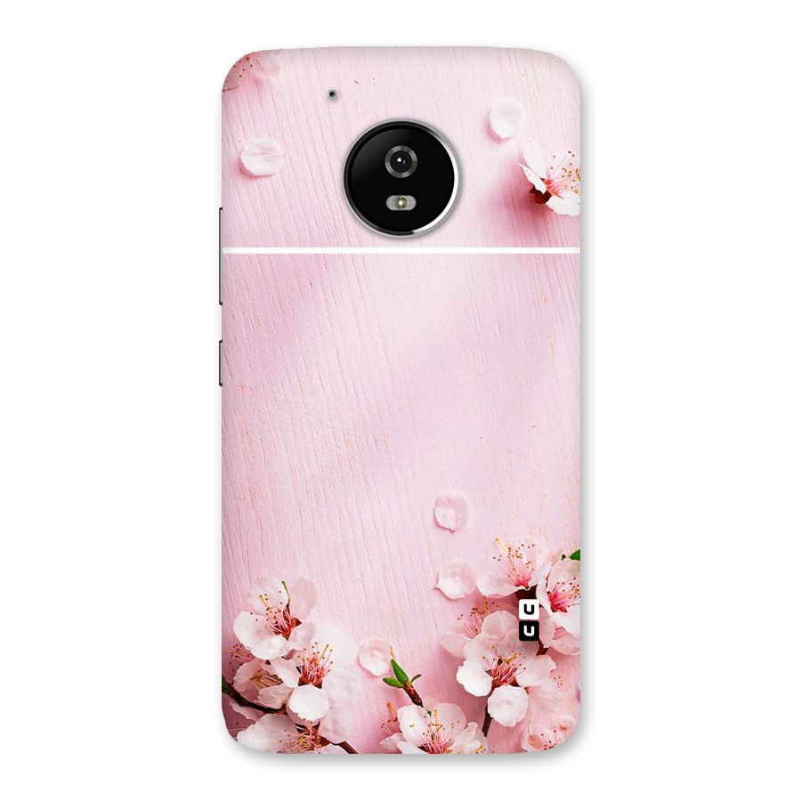 Blossom Frame Pink Back Case for Moto G5