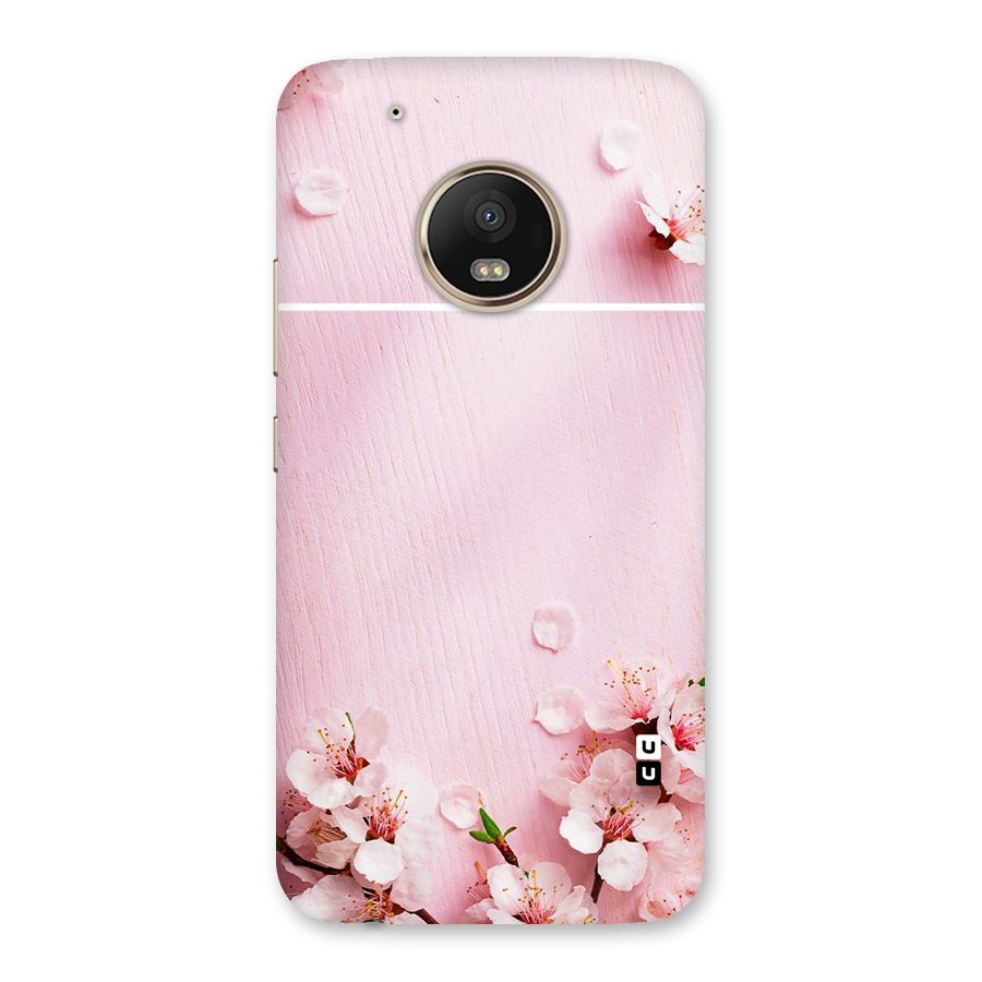 Blossom Frame Pink Back Case for Moto G5 Plus
