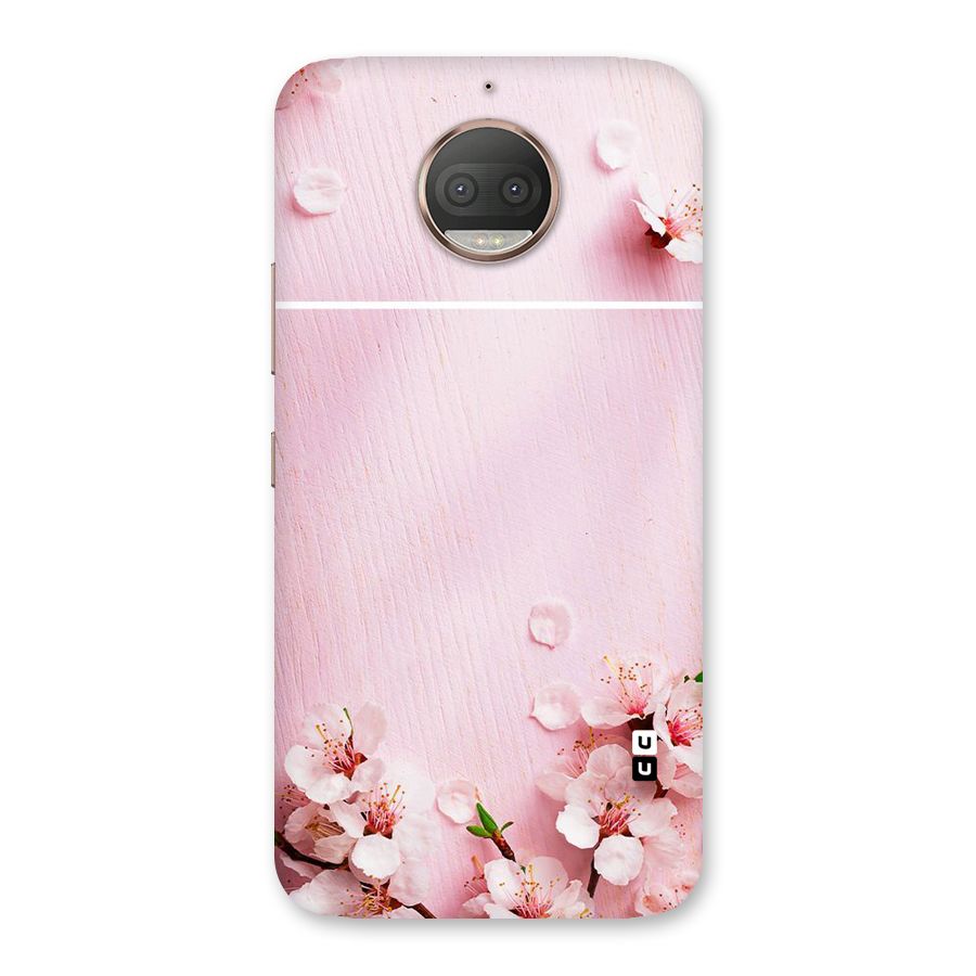 Blossom Frame Pink Back Case for Moto G5s Plus