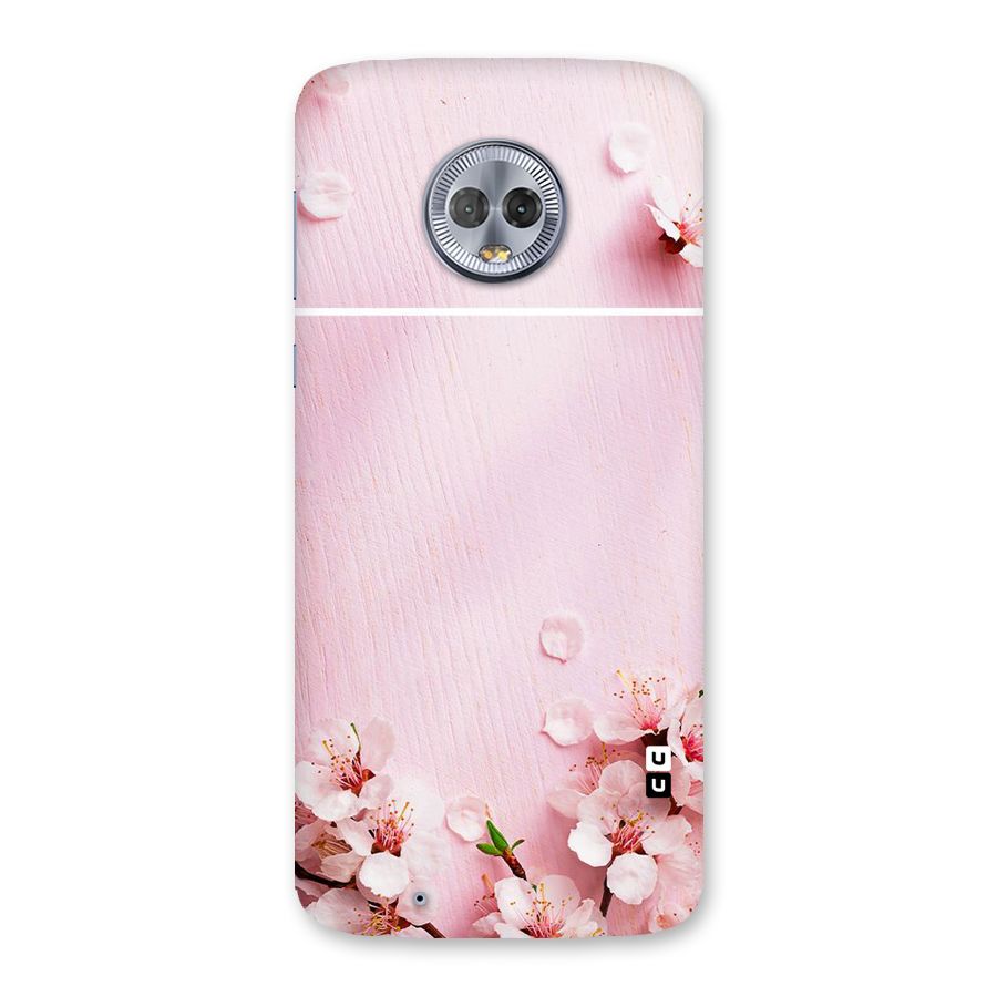 Blossom Frame Pink Back Case for Moto G6