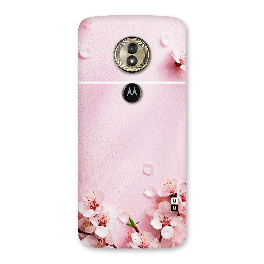 Blossom Frame Pink Back Case for Moto G6 Play