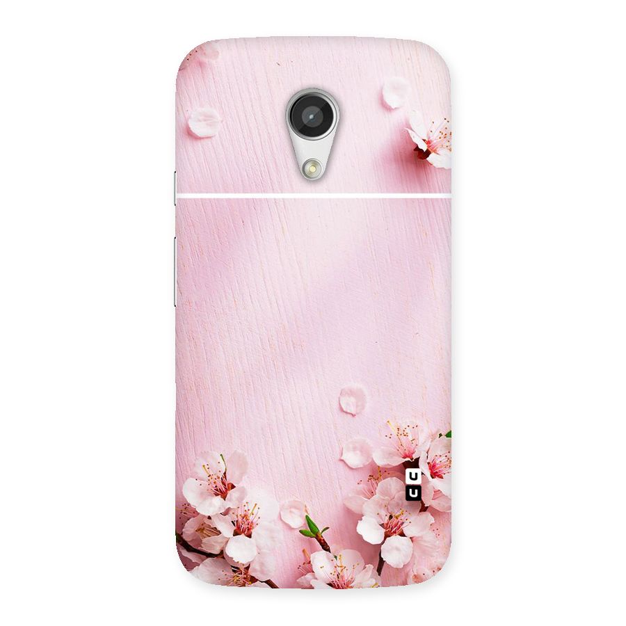 Blossom Frame Pink Back Case for Moto G 2nd Gen