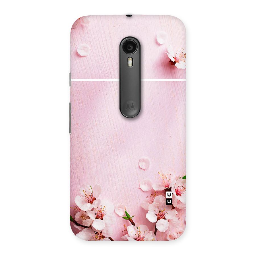Blossom Frame Pink Back Case for Moto G Turbo