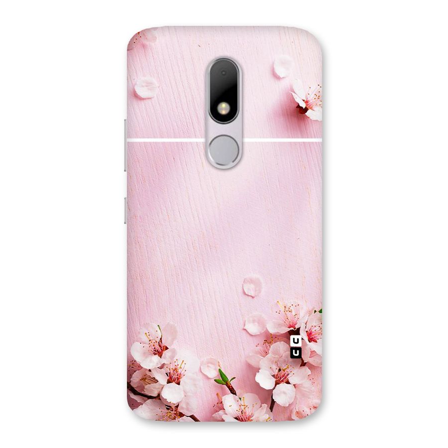 Blossom Frame Pink Back Case for Moto M