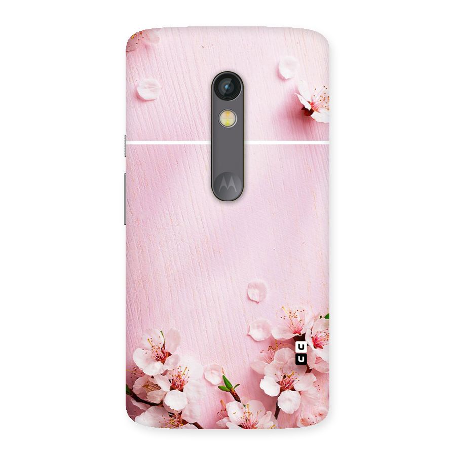 Blossom Frame Pink Back Case for Moto X Play