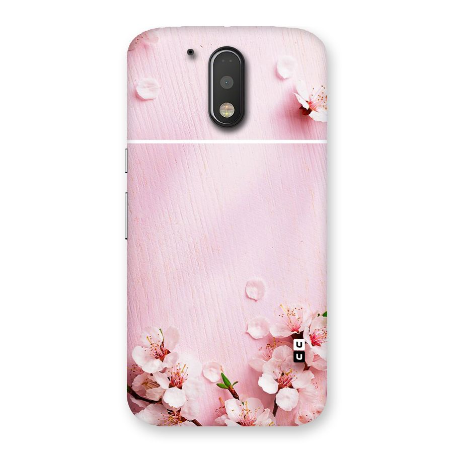 Blossom Frame Pink Back Case for Motorola Moto G4