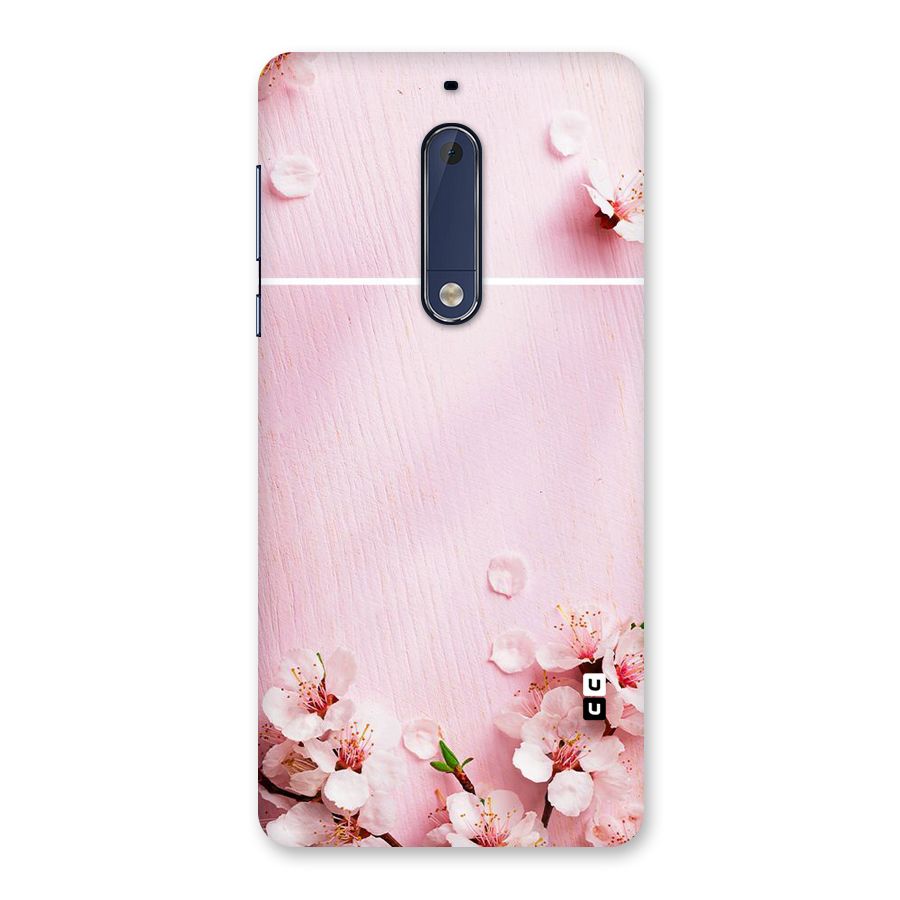 Blossom Frame Pink Back Case for Nokia 5