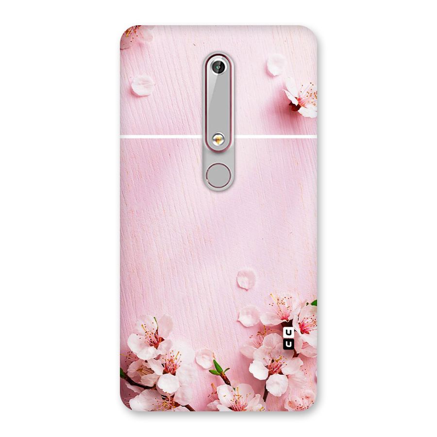 Blossom Frame Pink Back Case for Nokia 6.1