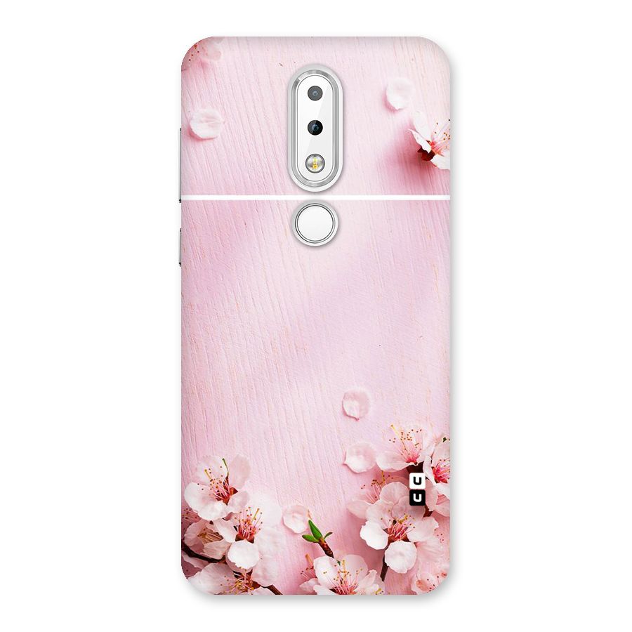 Blossom Frame Pink Back Case for Nokia 6.1 Plus
