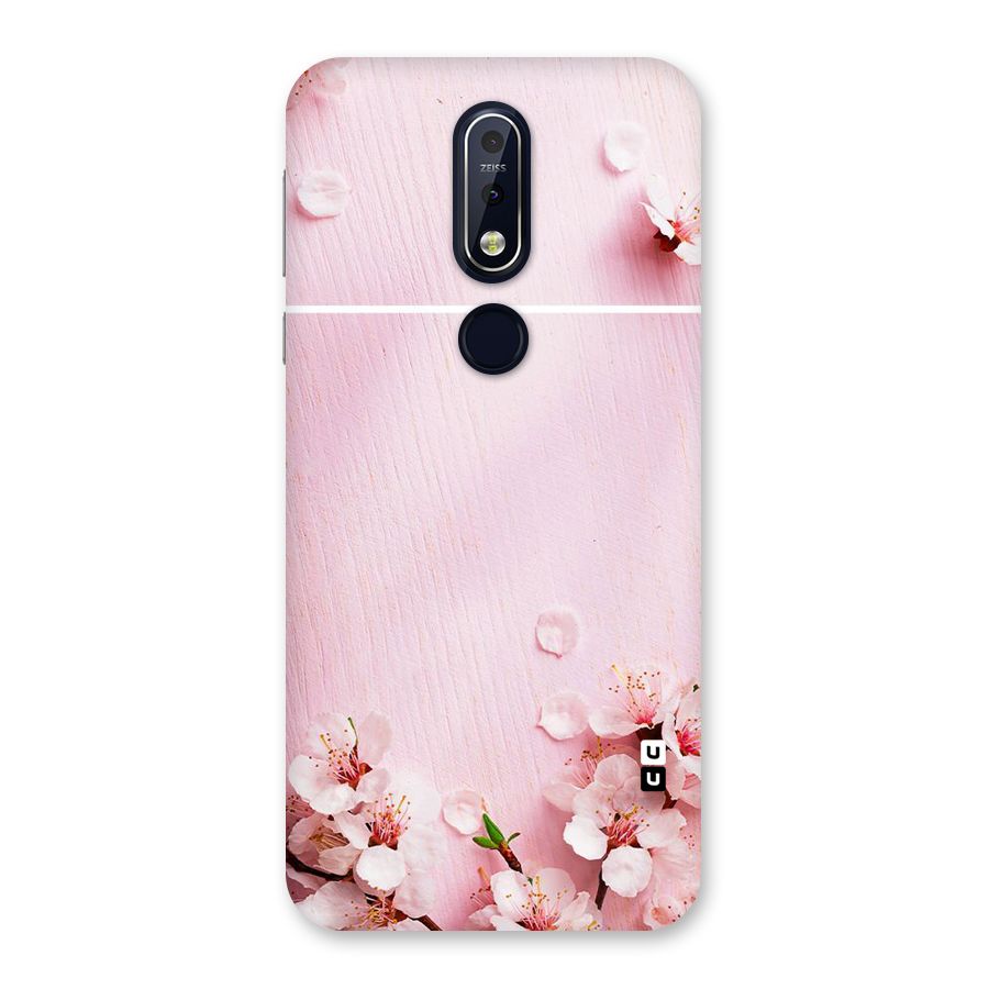 Blossom Frame Pink Back Case for Nokia 7.1