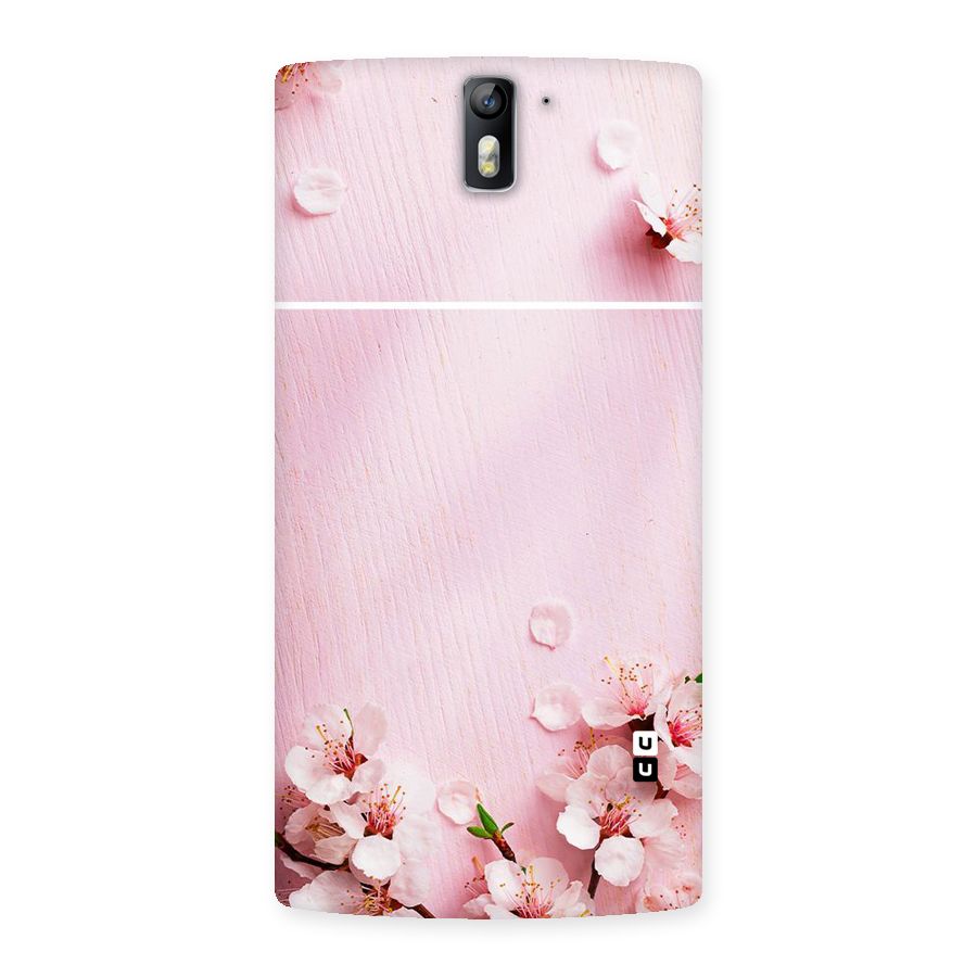 Blossom Frame Pink Back Case for One Plus One