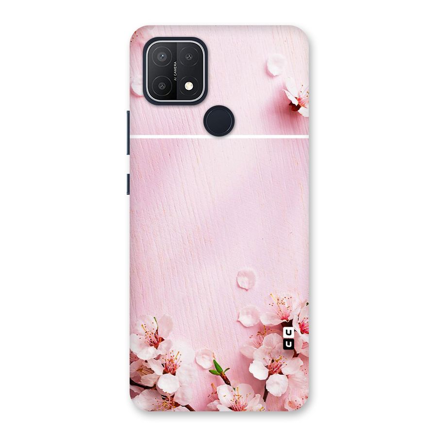 Blossom Frame Pink Back Case for Oppo A15