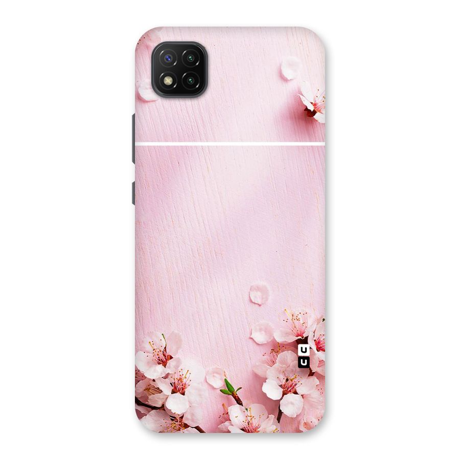 Blossom Frame Pink Back Case for Poco C3