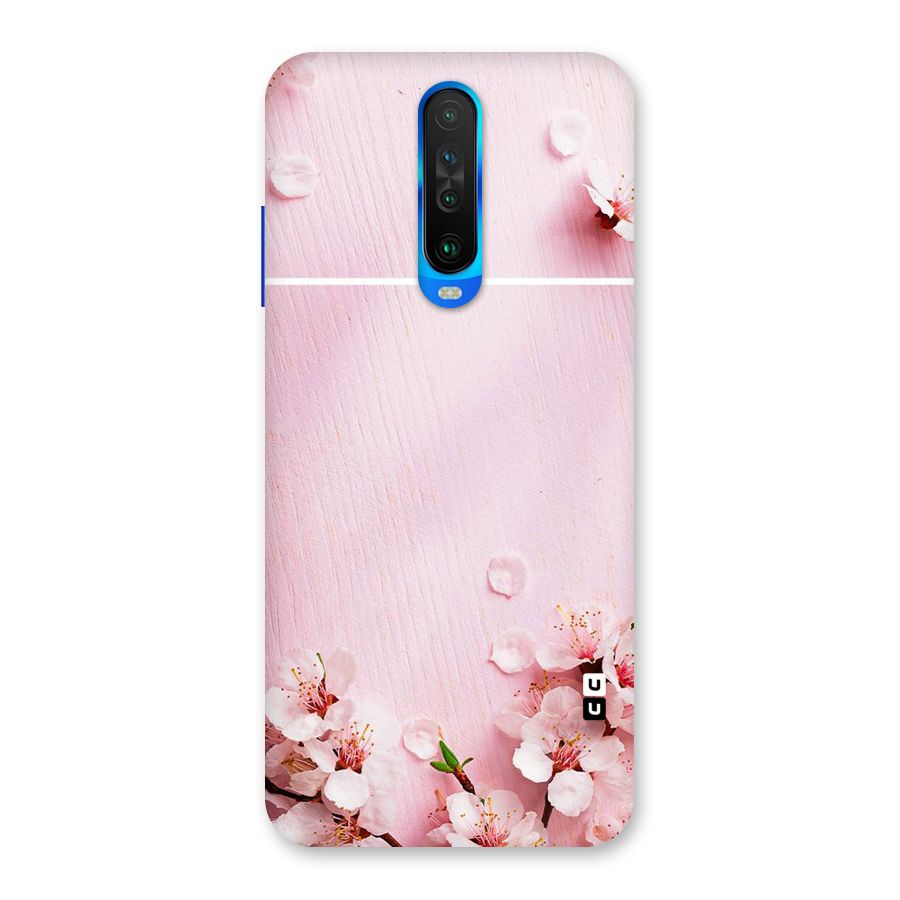 Blossom Frame Pink Back Case for Poco X2